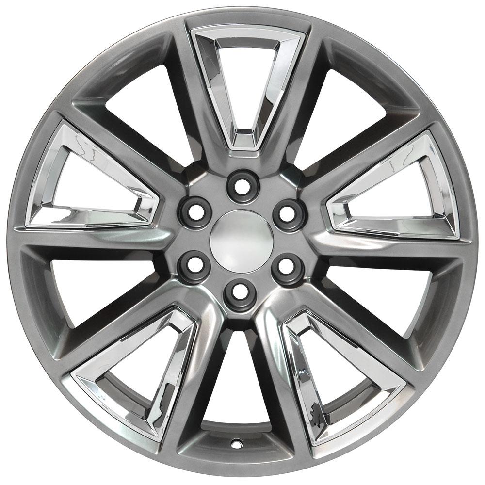 OE CV73B Wheels - Gloss Hyper Black with Chrome Insert