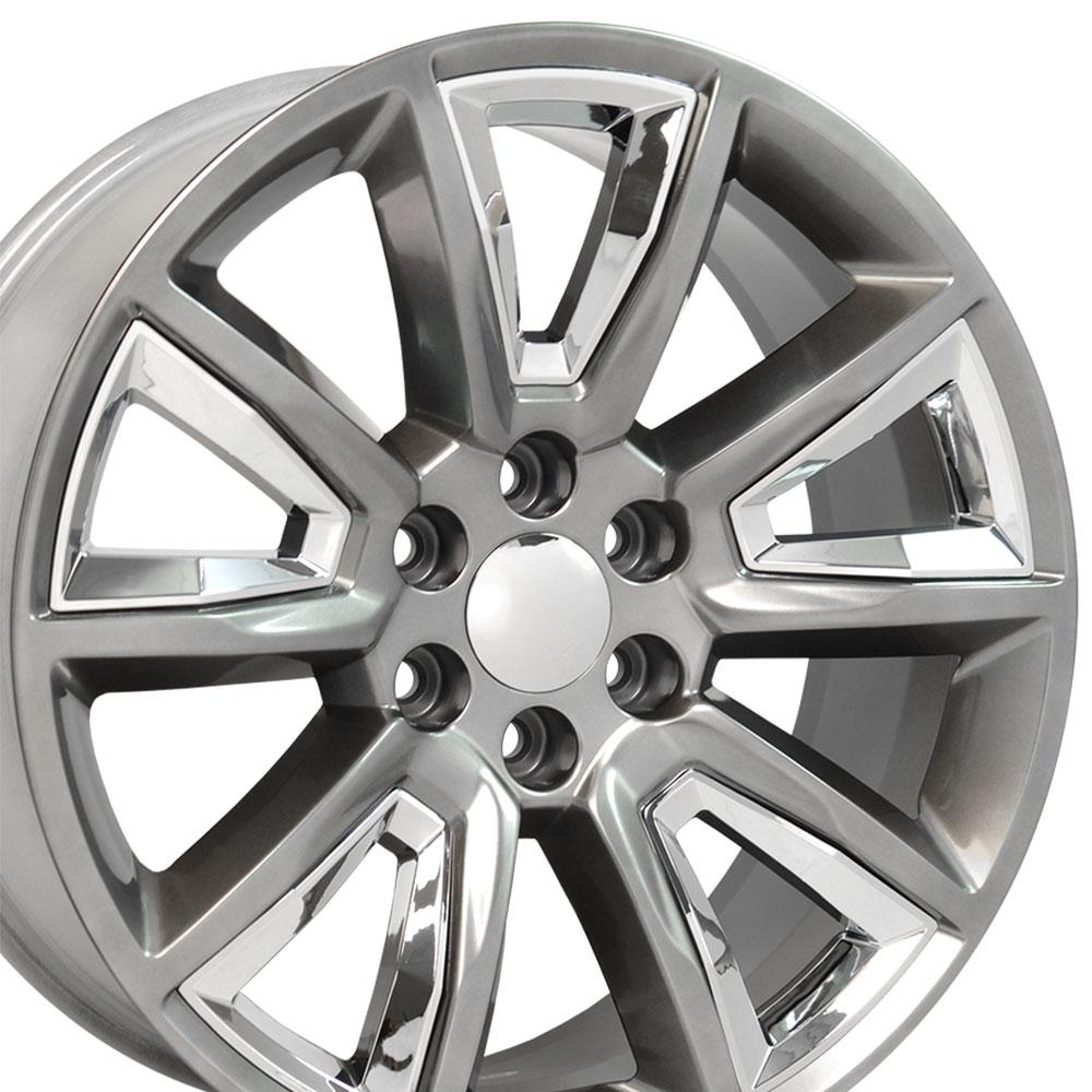 OE CV73B Wheels - Gloss Hyper Black with Chrome Insert