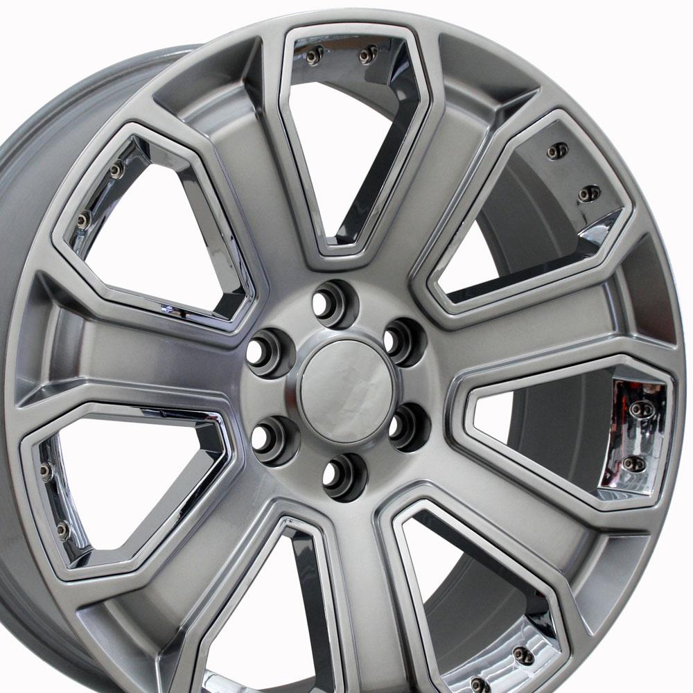 OE CV93 Wheels - Gloss Hyper Black with Chrome Insert