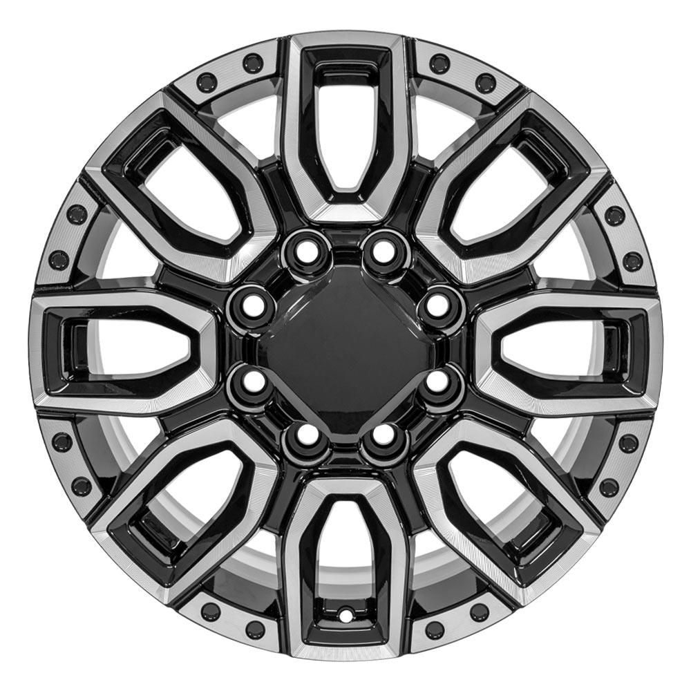 OE CV97A Wheels - Gloss Black with Milled Edge
