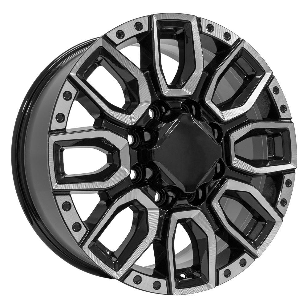 OE CV97A Wheels - Gloss Black with Milled Edge