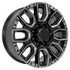OE CV97B Wheels - Gloss Black with Milled Edge with Tinted Clear