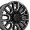 OE CV97B Wheels - Gloss Black with Milled Edge with Tinted Clear