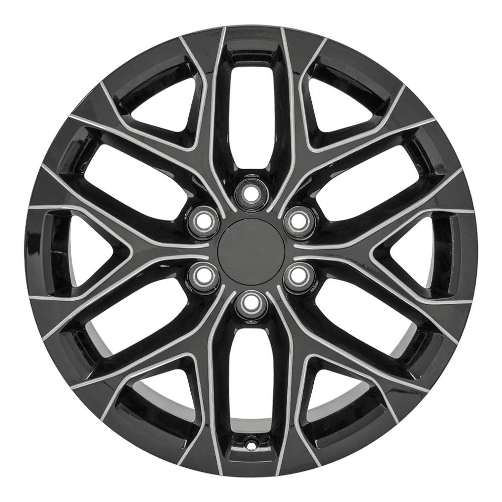 OE CV98B Wheels - Gloss Black with Milled Edge