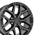 OE CV98B Wheels - Gloss Black with Milled Edge
