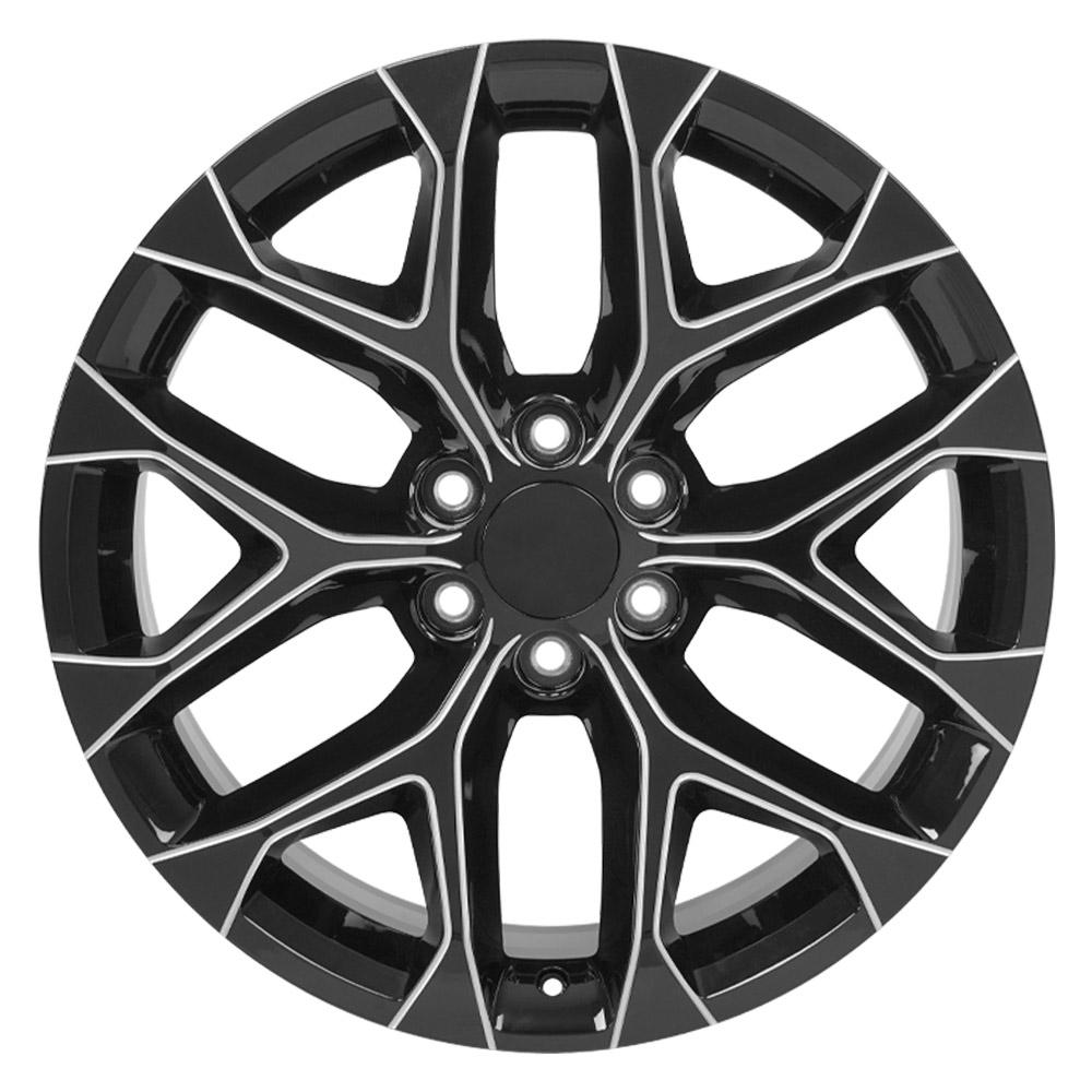 OE CV98B Wheels - Gloss Black with Milled Edge
