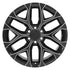 OE CV98B Wheels - Gloss Black with Milled Edge