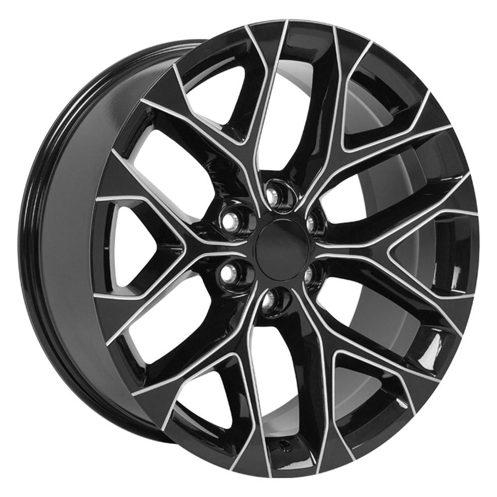 OE CV98B Wheels - Gloss Black with Milled Edge