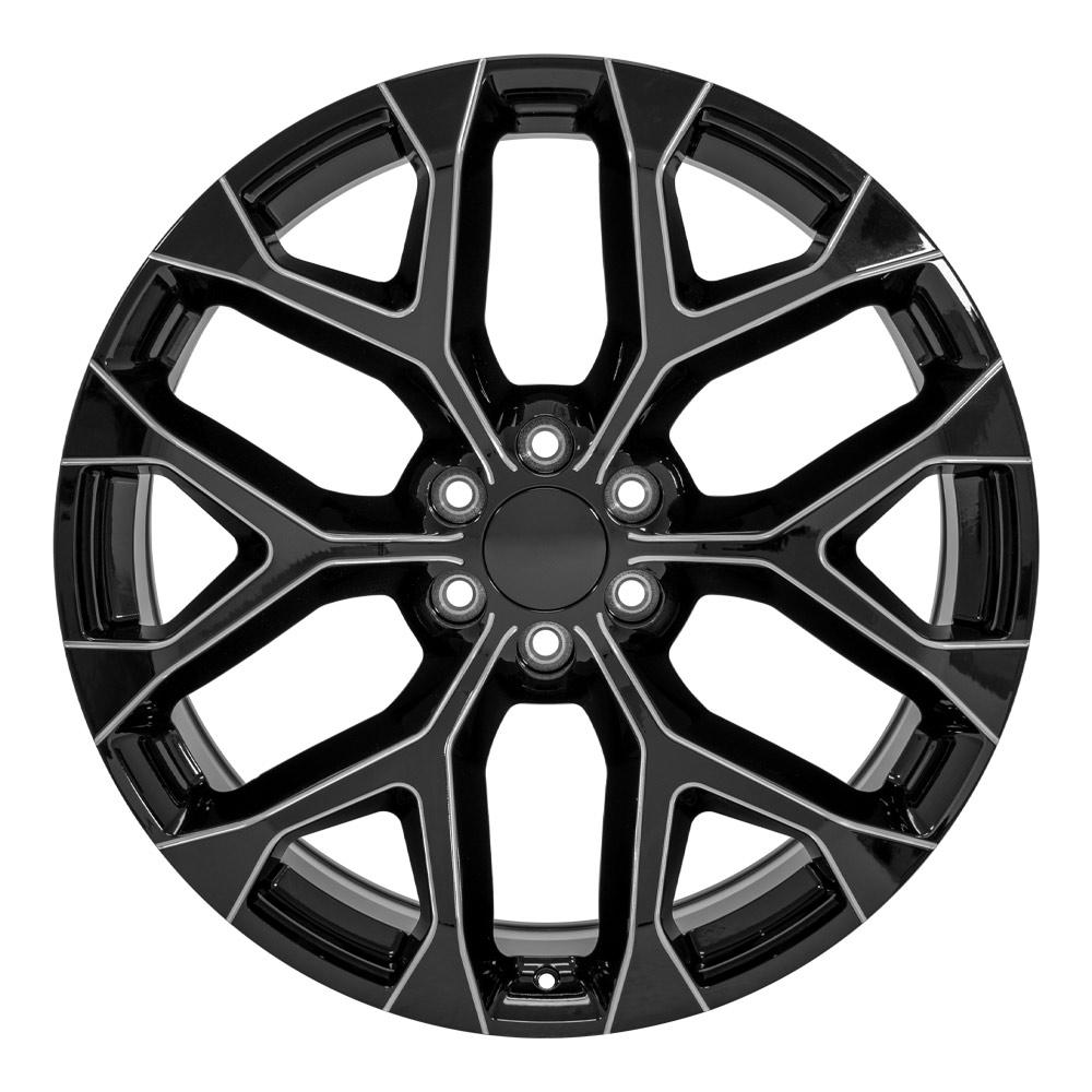 OE CV98B Wheels - Gloss Black with Milled Edge