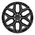 OE CV98B Wheels - Gloss Black with Milled Edge