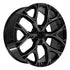 OE CV98B Wheels - Gloss Black with Milled Edge