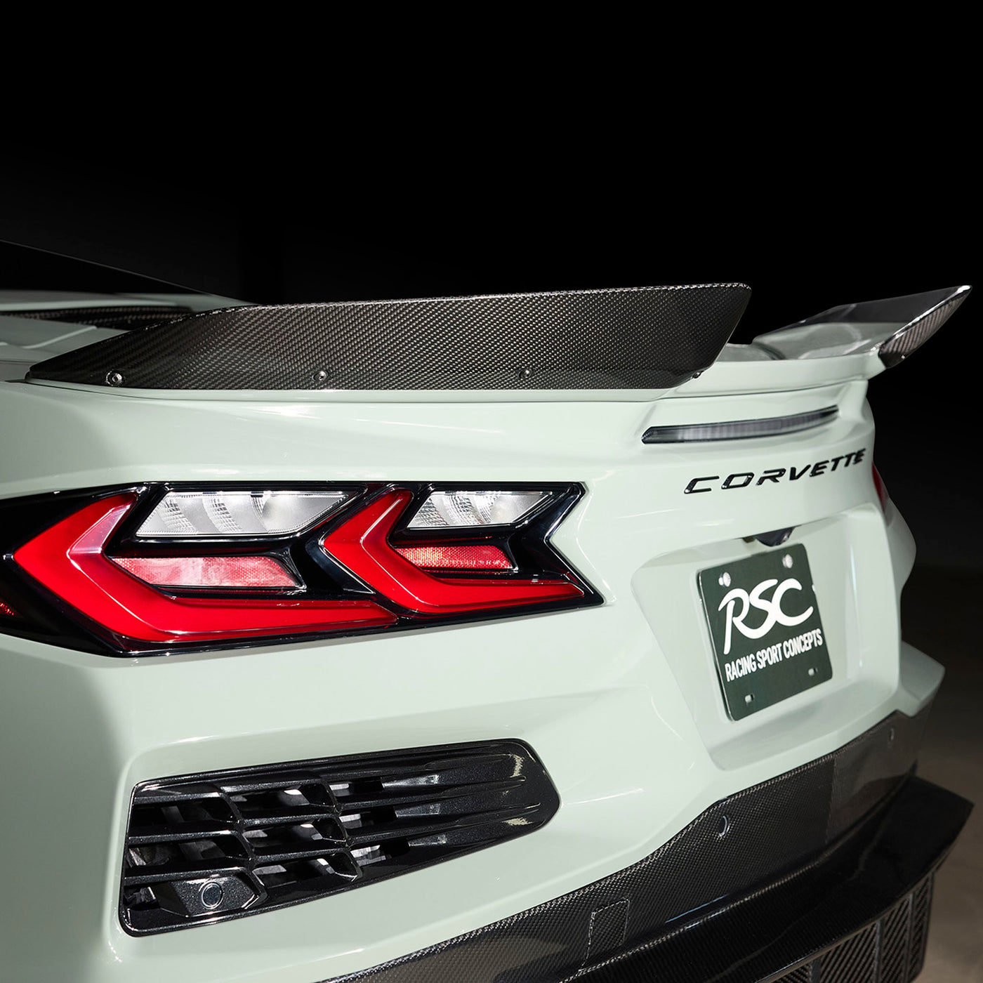 RSC Corvette C8 | Z06 Wicker Bill Extensions | Carbon Fiber - Legends Auto Parts