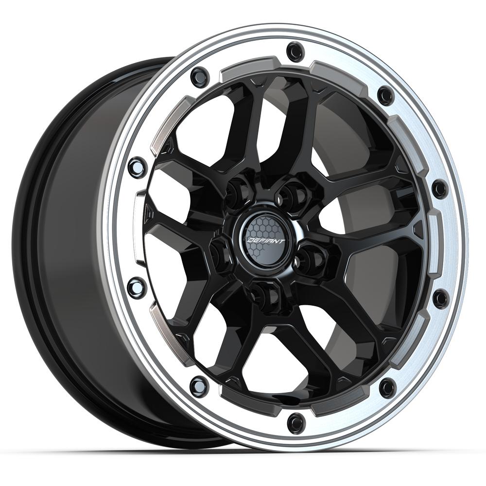 DEFIANT DF01 Wheels - Gloss Black with Milled Edge