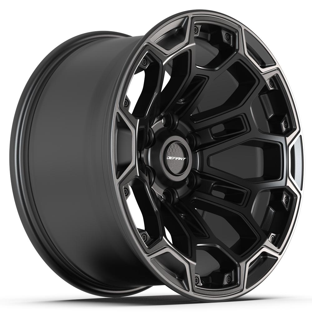 DEFIANT DF03 Wheels - Satin Black with Dark Satin Charcoal 2-Tone