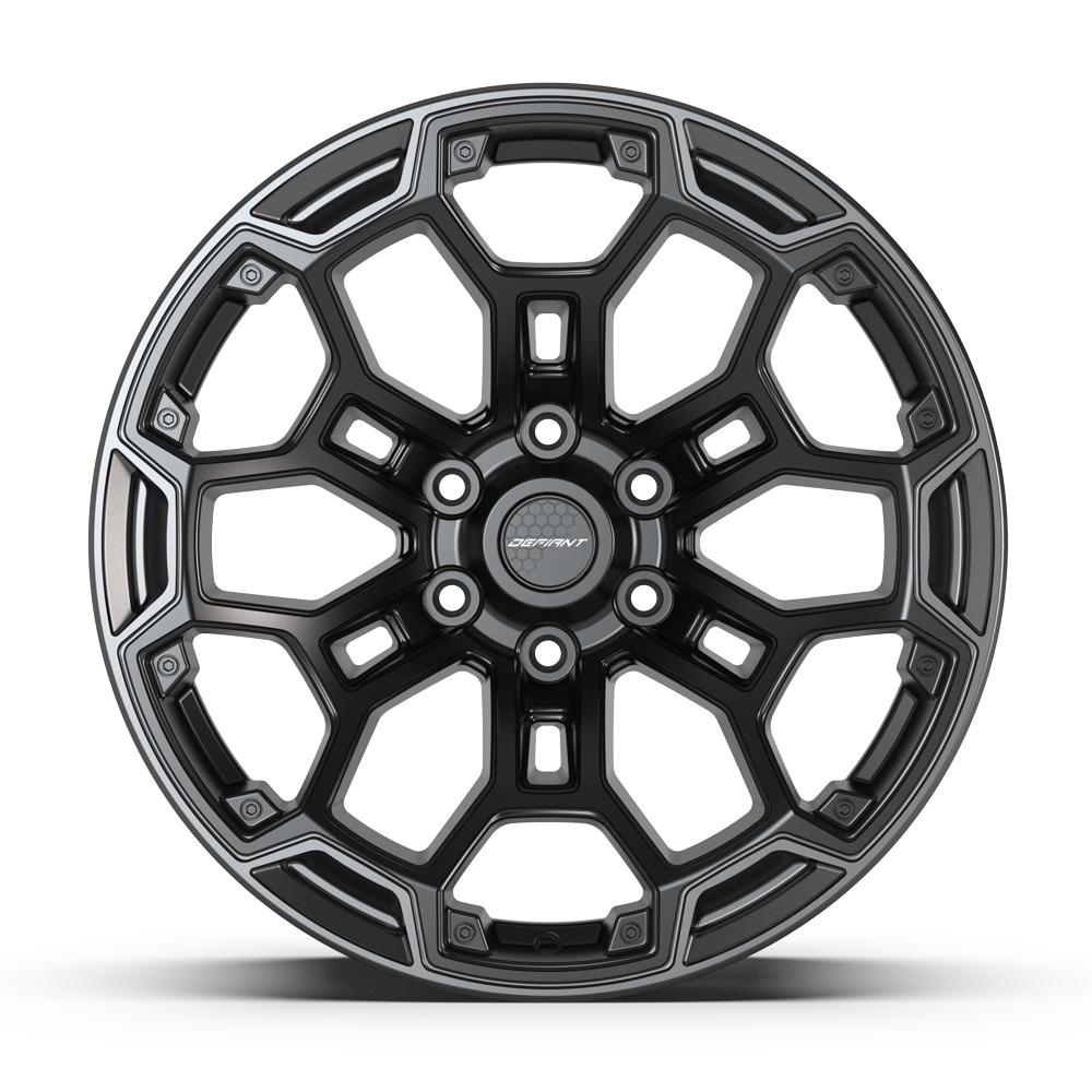 DEFIANT DF03 Wheels - Satin Black with Dark Satin Charcoal 2-Tone