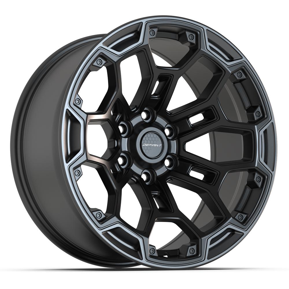 DEFIANT DF03 Wheels - Satin Black with Dark Satin Charcoal 2-Tone
