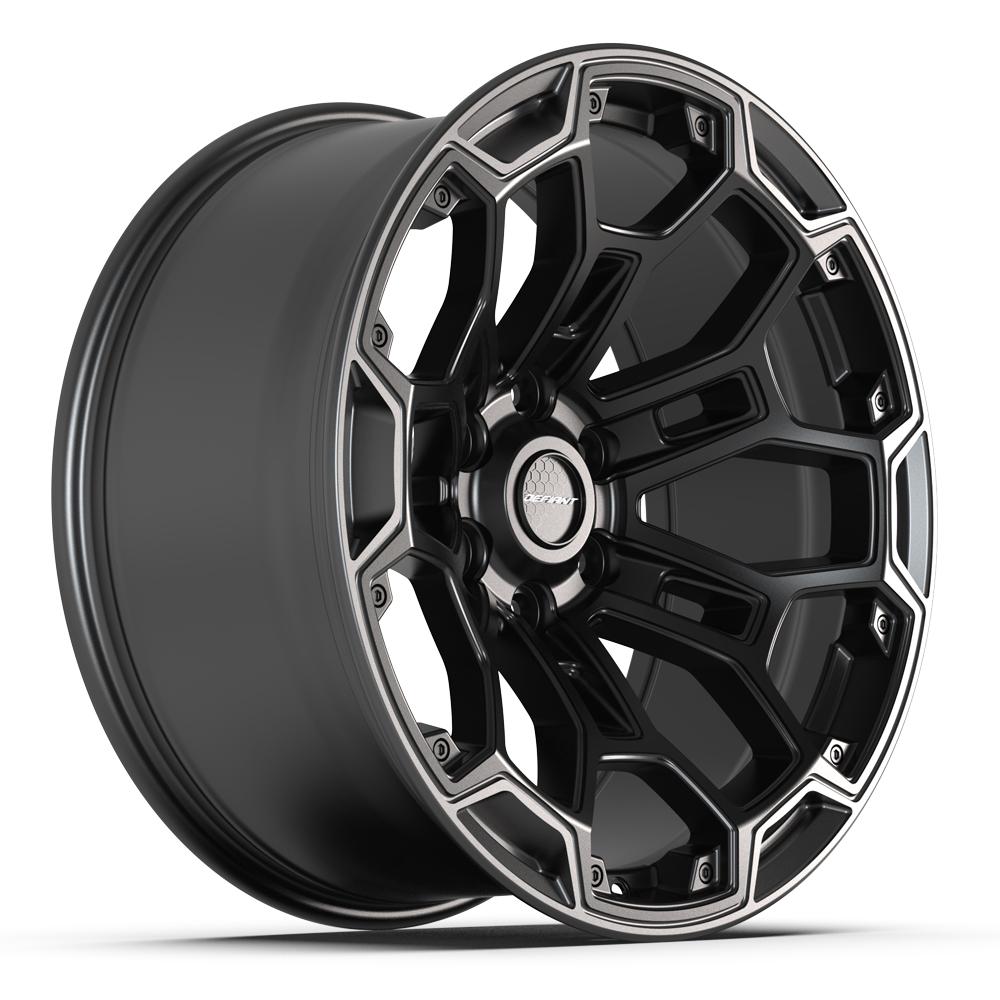 DEFIANT DF03 Wheels - Satin Black with Dark Satin Charcoal 2-Tone