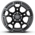 DEFIANT DF03B Wheels - Satin Black with Dark Satin Charcoal 2-Tone