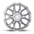 DEFIANT DF18A Wheels - Gloss Silver Machined