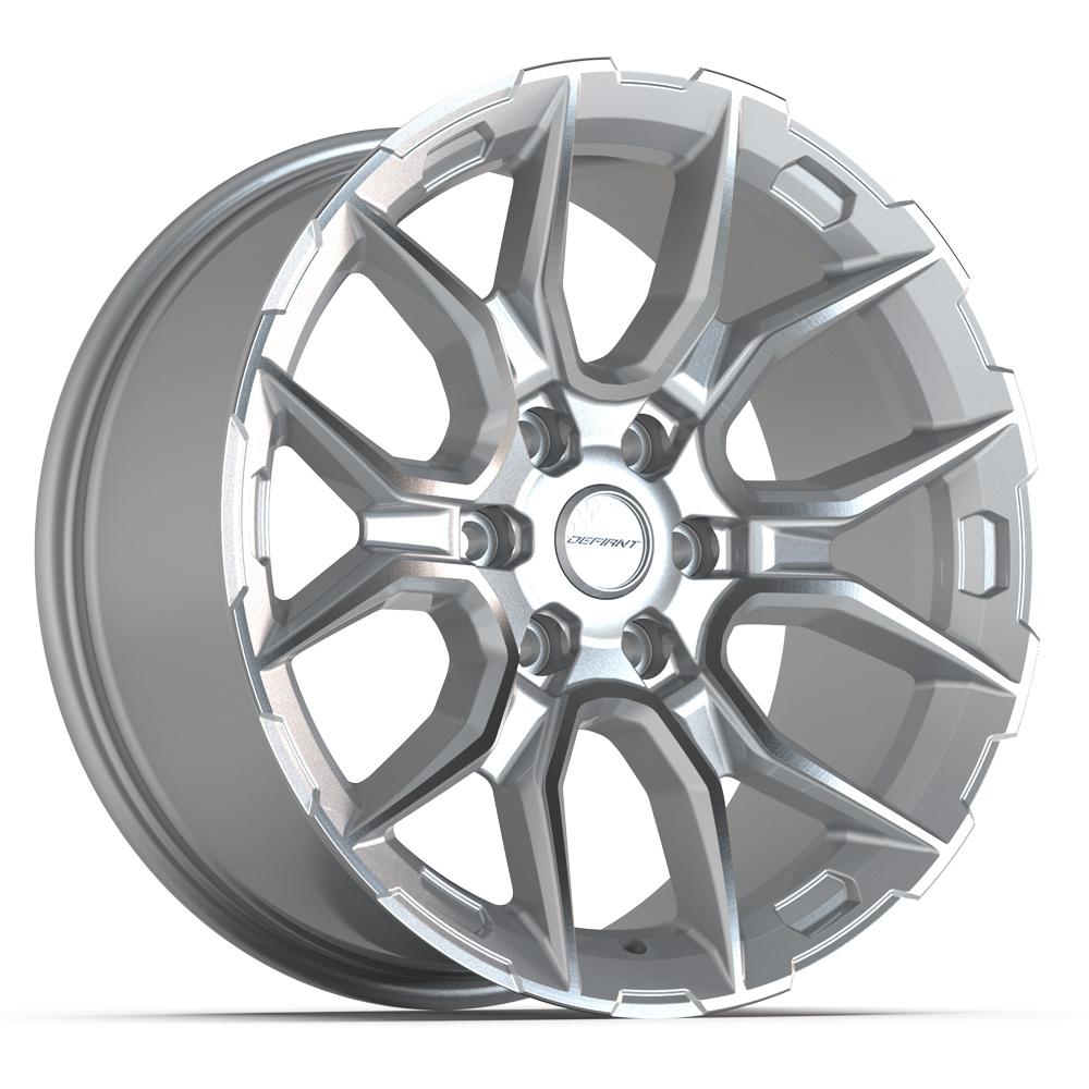 DEFIANT DF18C Wheels - Gloss Silver Machined