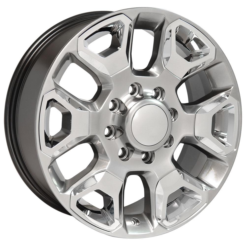 OE DG66 Wheels - Gloss Hyper Silver with Chrome Insert