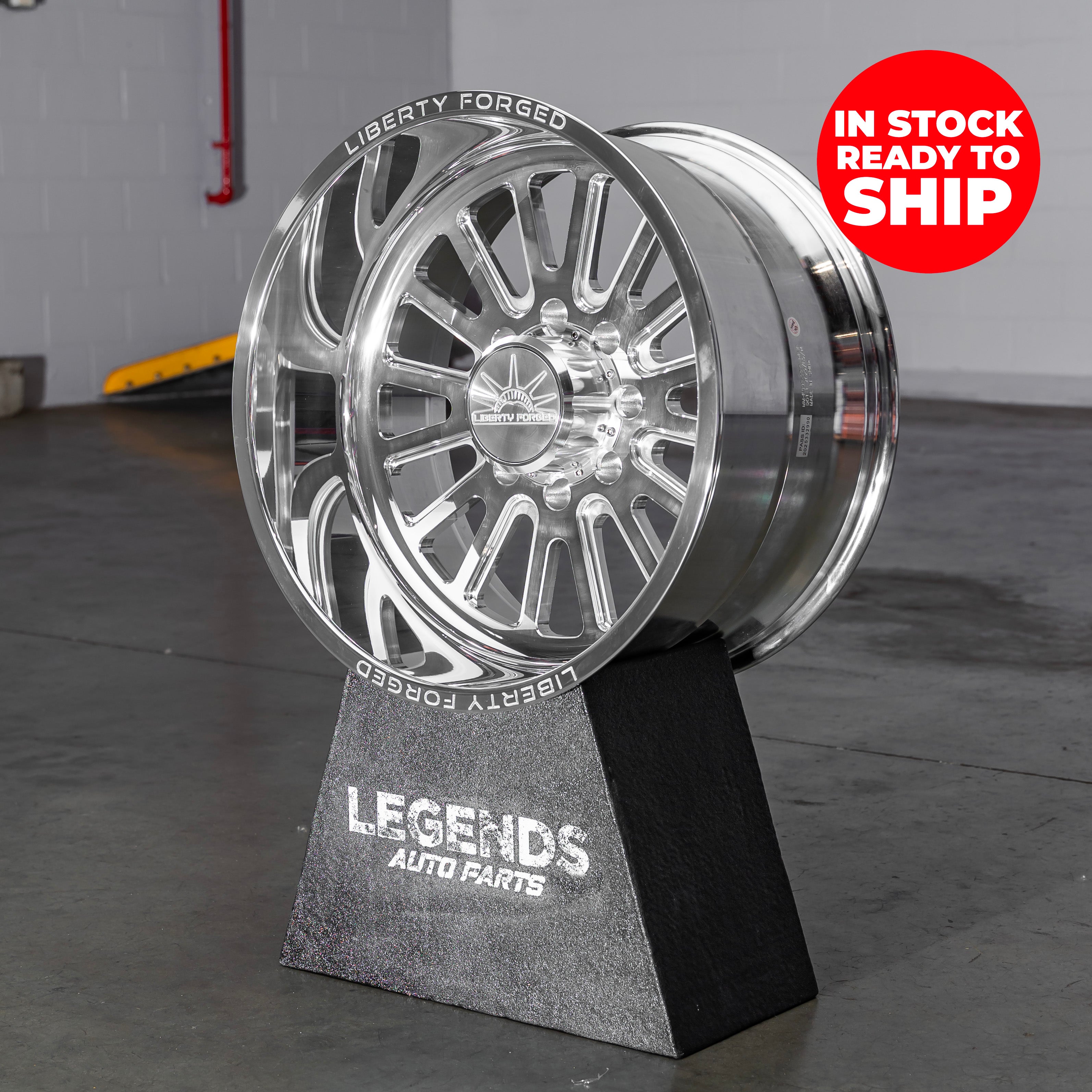 22x12 Liberty Forged LBTY09 - 8x180 Lug Pattern - Polished (Set of 4) - Legends Auto Parts