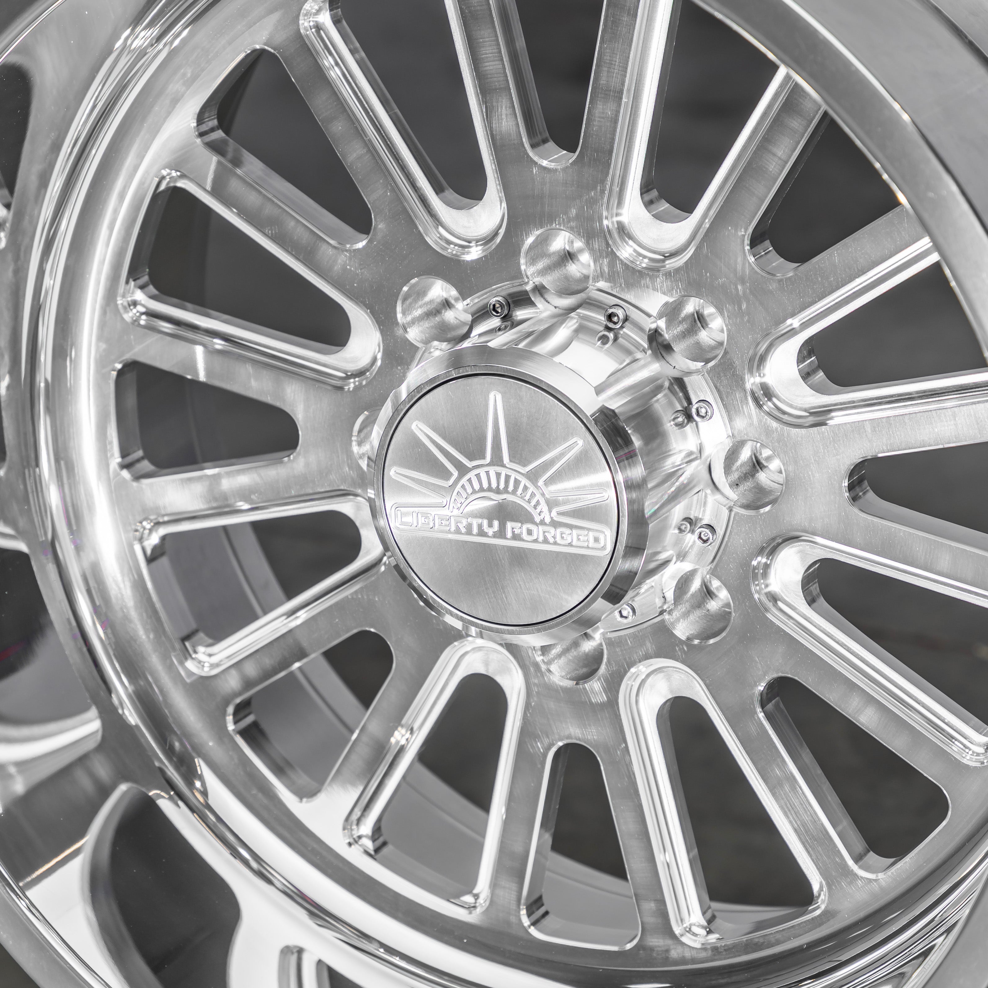 22x12 Liberty Forged LBTY09 - 8x180 Lug Pattern - Polished (Set of 4) - Legends Auto Parts
