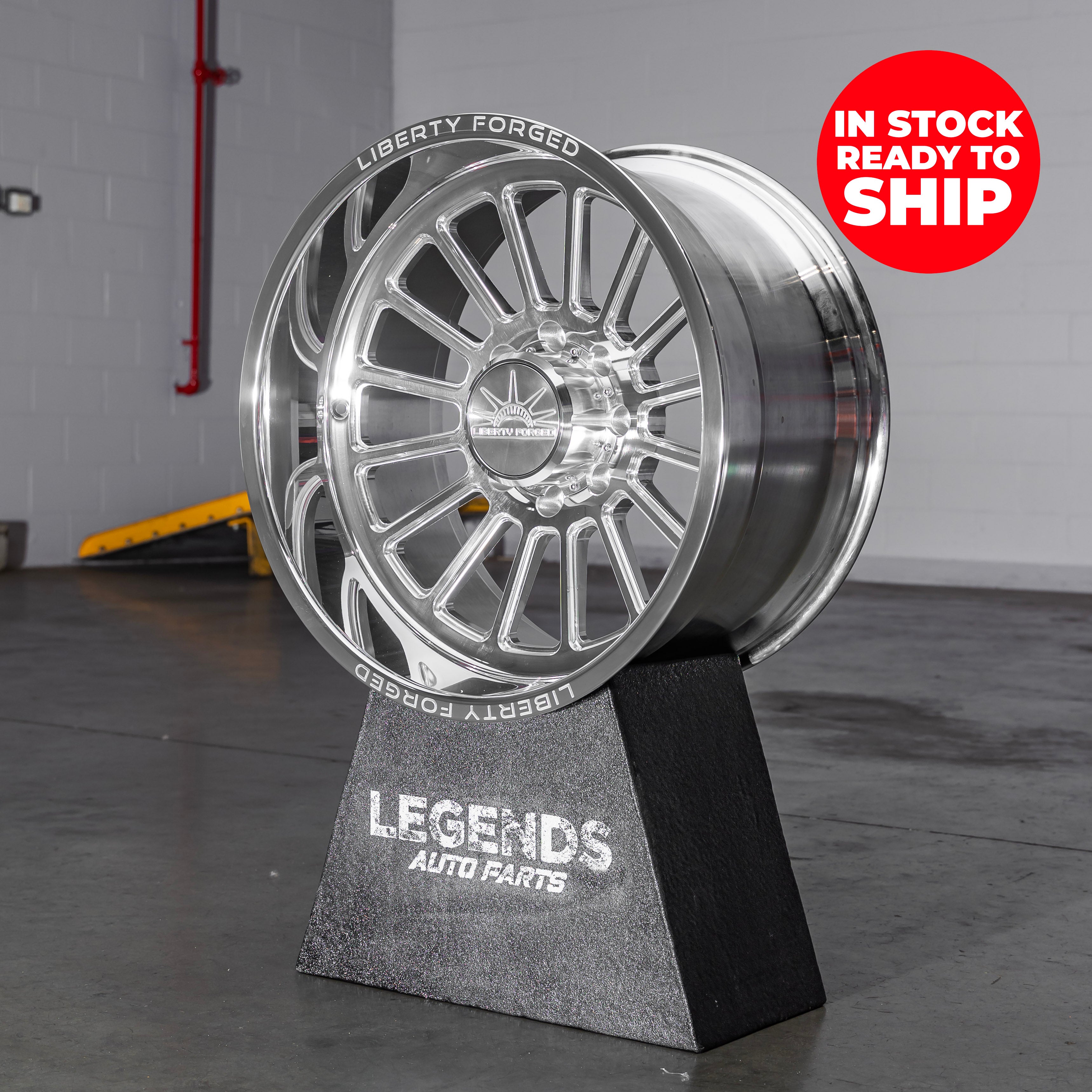 22x12 Liberty Forged LBTYC05 - 8x170 Lug Pattern - Polished (Set of 4) - Legends Auto Parts