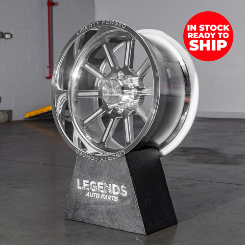 24x12 Liberty Forged LBTYC07 - 8x170 Lug Pattern - Polished (Set of 4)