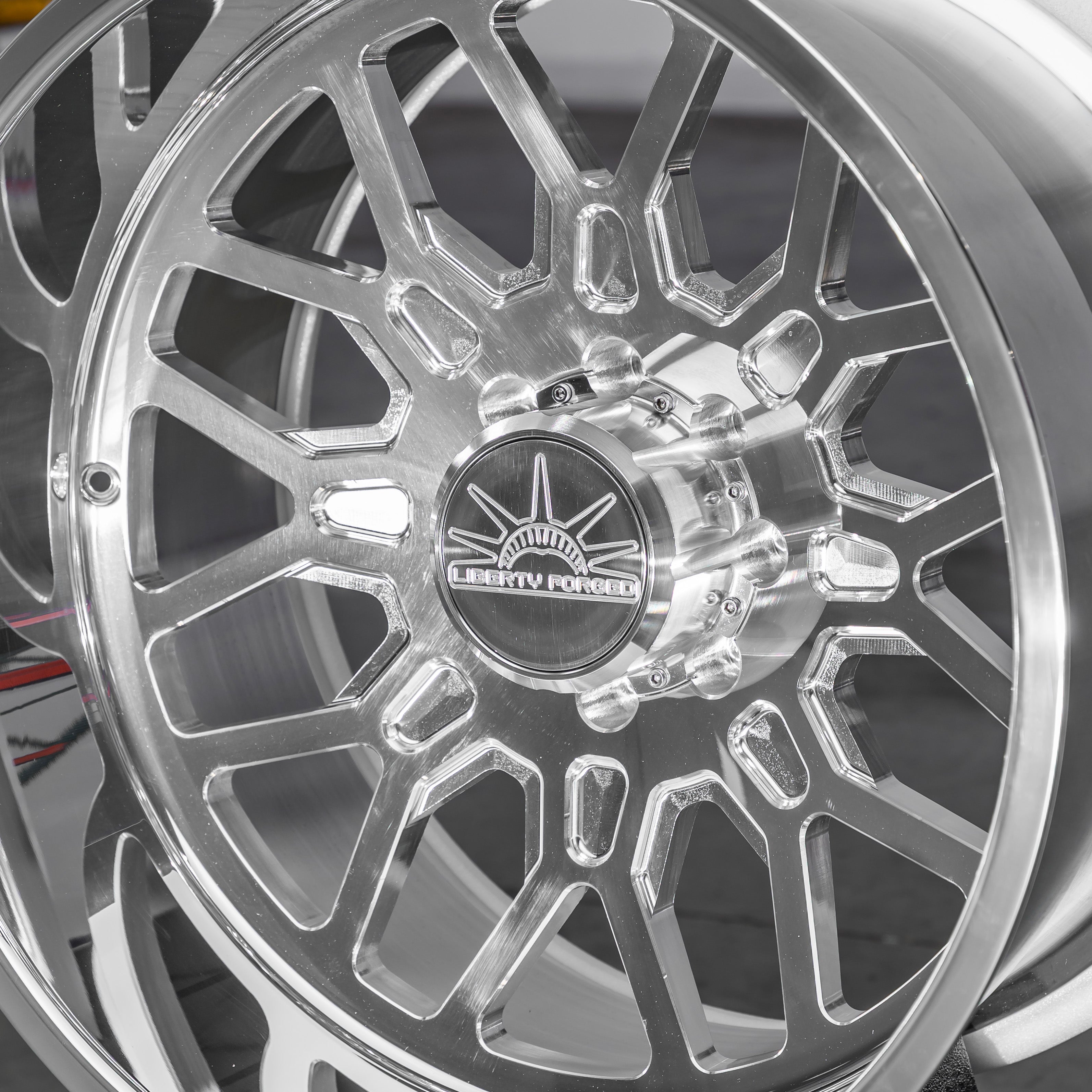 24x14 Liberty Forged LBTYC29 - 8x6.5 Lug Pattern - Polished (Set of 4) - Legends Auto Parts