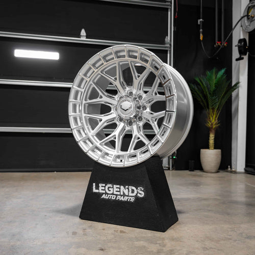 24x12 Vossen Forged HFX-1 4Y40-SP Ultra Deep Lip - 8x170 Lug Pattern - Silver Polished (Set of 4)