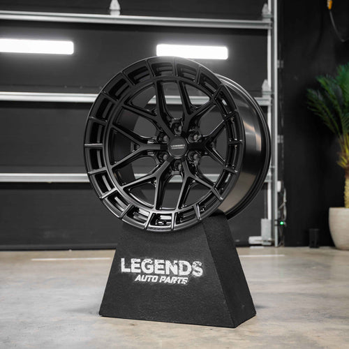 22x12 Vossen Forged HFX-1 2G33 Ultra Deep Lip - 6x139.7 Lug Pattern - Satin Black (Set of 4)