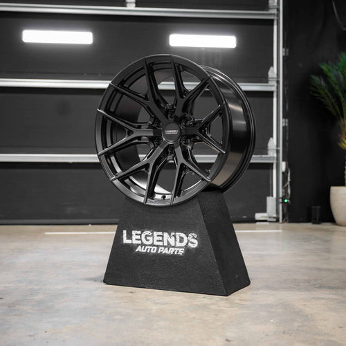 22x12 Vossen Forged HF6-4 0F08 Super Deep Lip - 6x135 Lug Pattern - Satin Black (Set of 4)