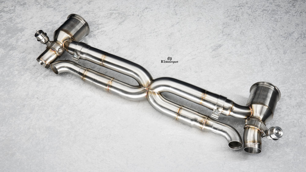 2021 - 2024 992 Porsche Turbo S R1 Motorsport RSR Turbo Exhaust System - Legends Auto Parts