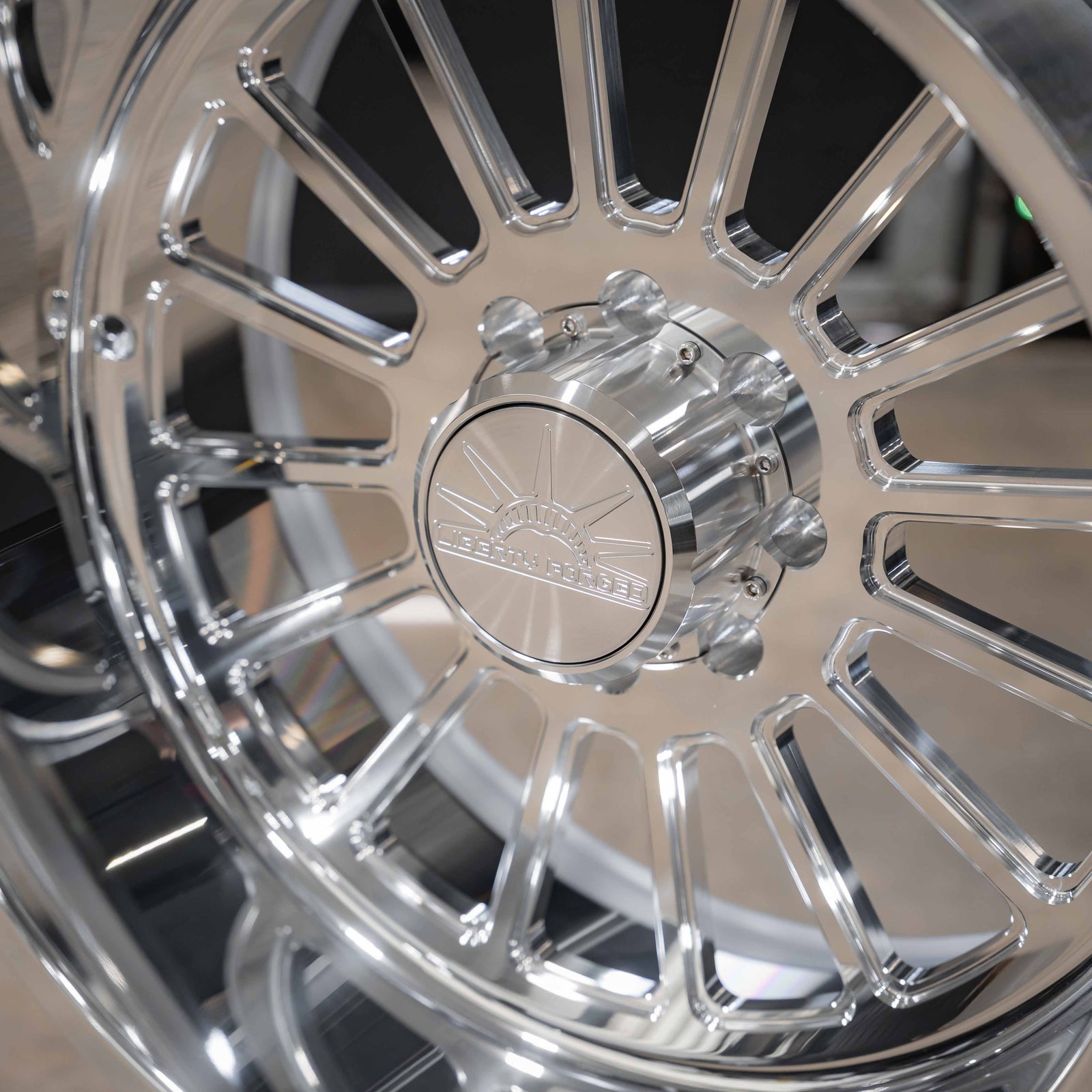 24x12 Liberty Forged LBTY05 - 8x6.5 Lug Pattern - Polished (Set of 4)