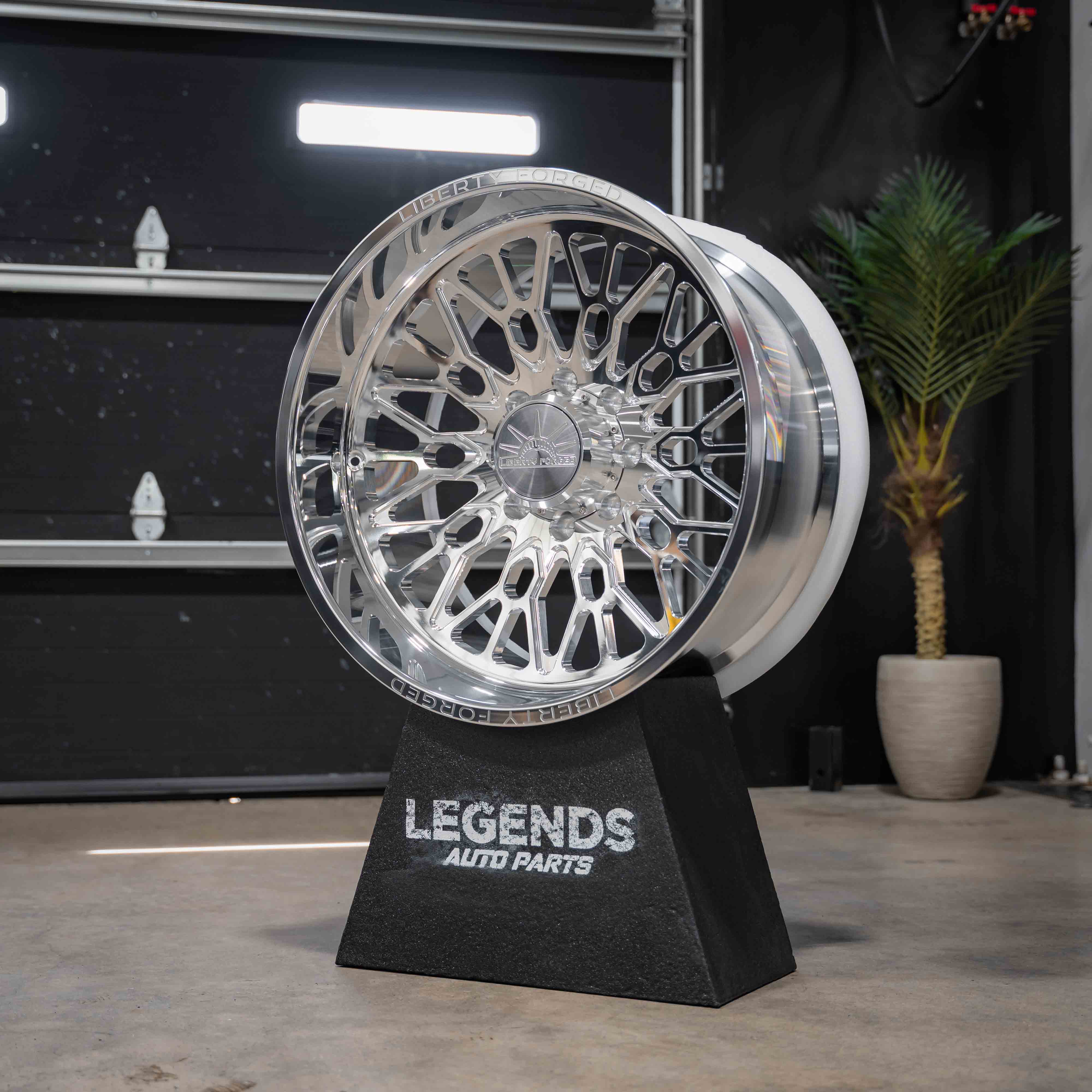 24x12 Liberty Forged LBTYC15 - 8x170 Lug Pattern - Polished (Set of 4) - Legends Auto Parts