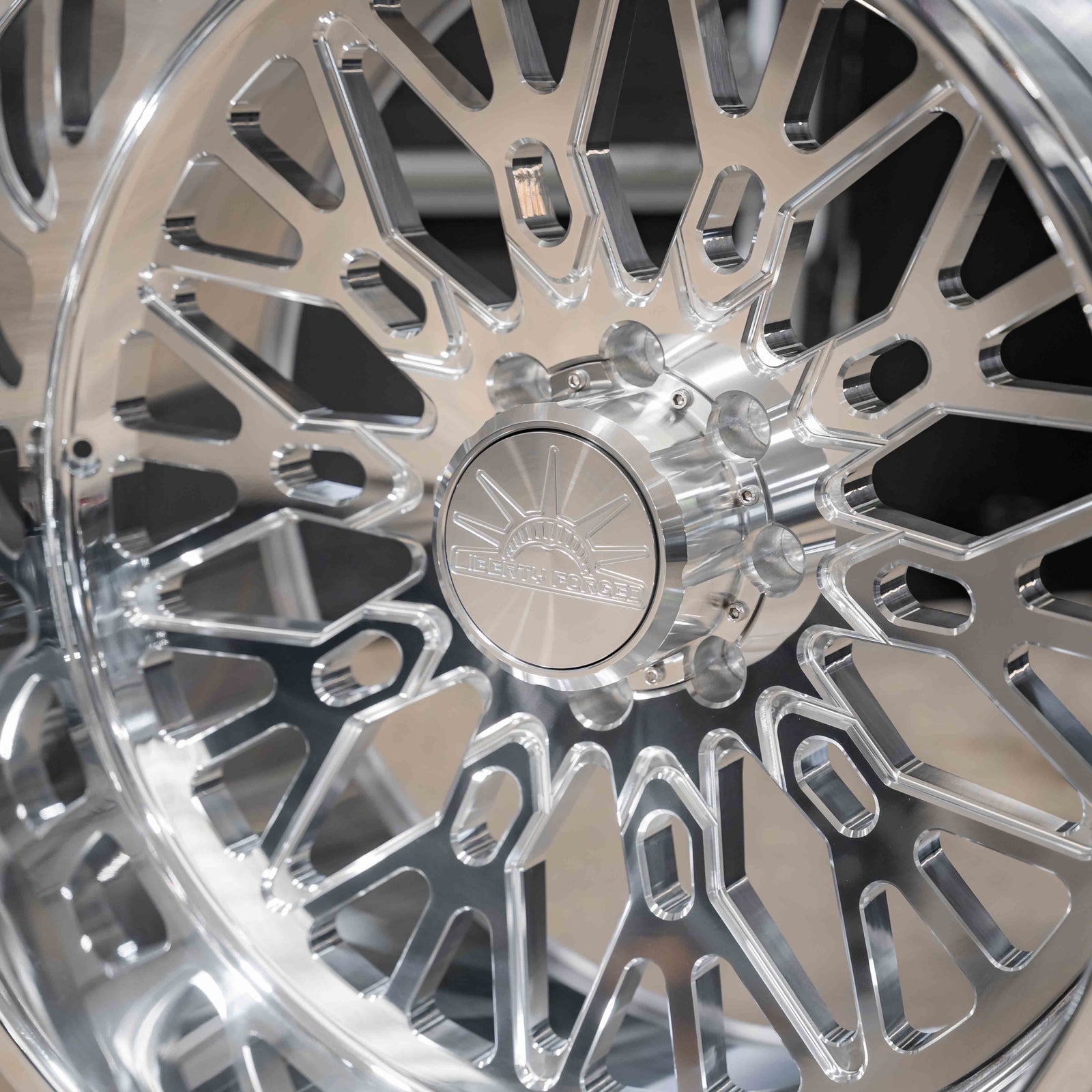 26x14 Liberty Forged LBTYC15 - 8x170 Lug Pattern - Polished (Set of 4) - Legends Auto Parts