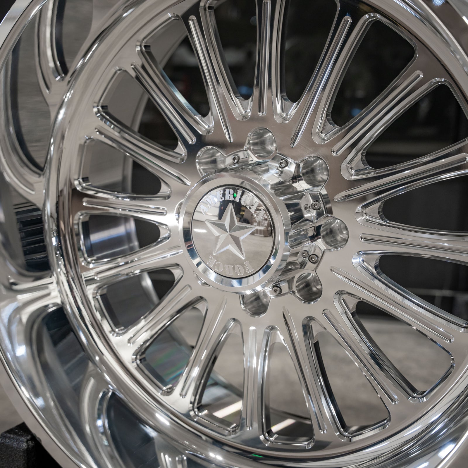 24x12 American Force N08 LEXAR - 8x170 Lug Pattern - Polished (Set of 4) - Legends Auto Parts