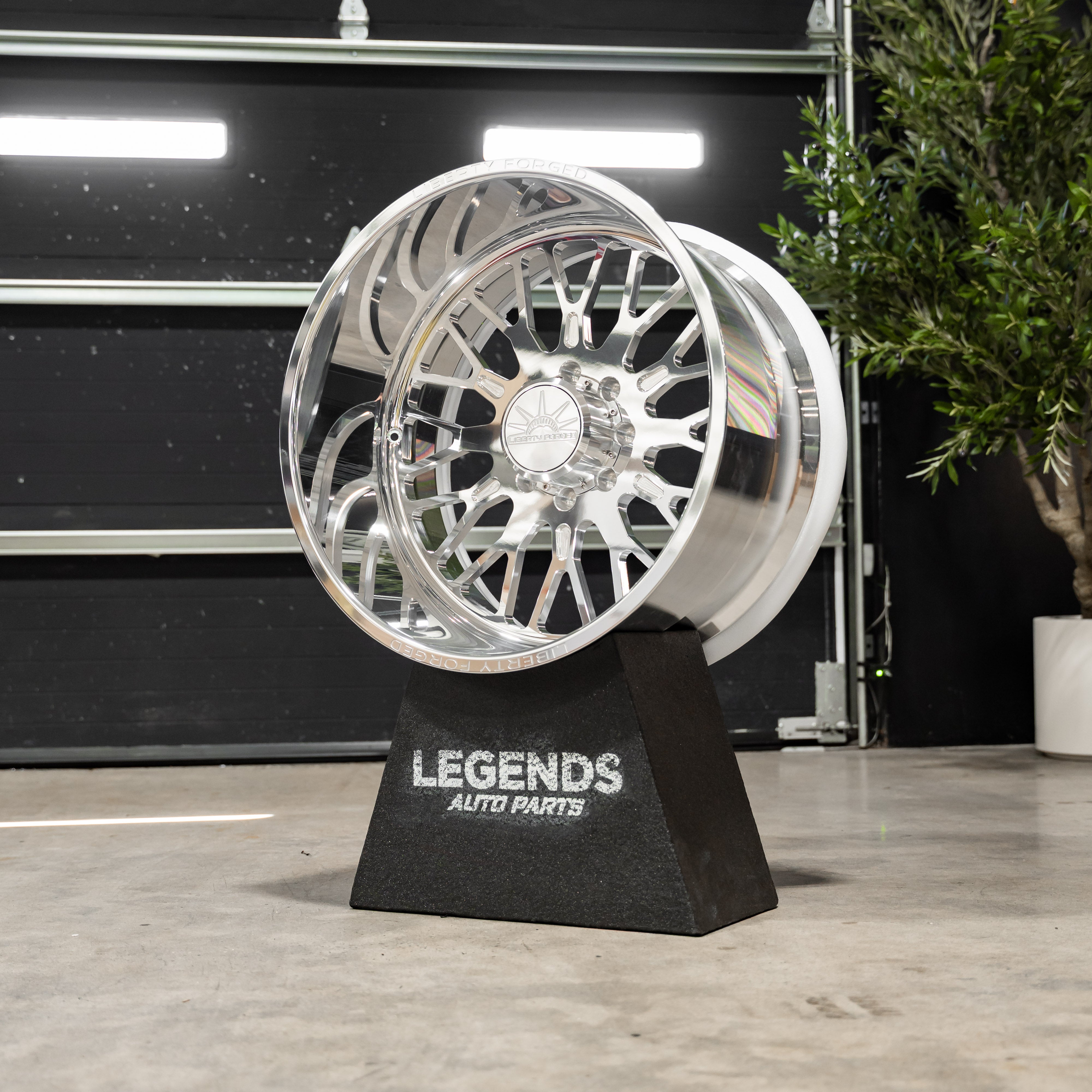 24x14 Liberty Forged LBTY21 - 8x170 Lug Pattern - Polished (Set of 4) - Legends Auto Parts