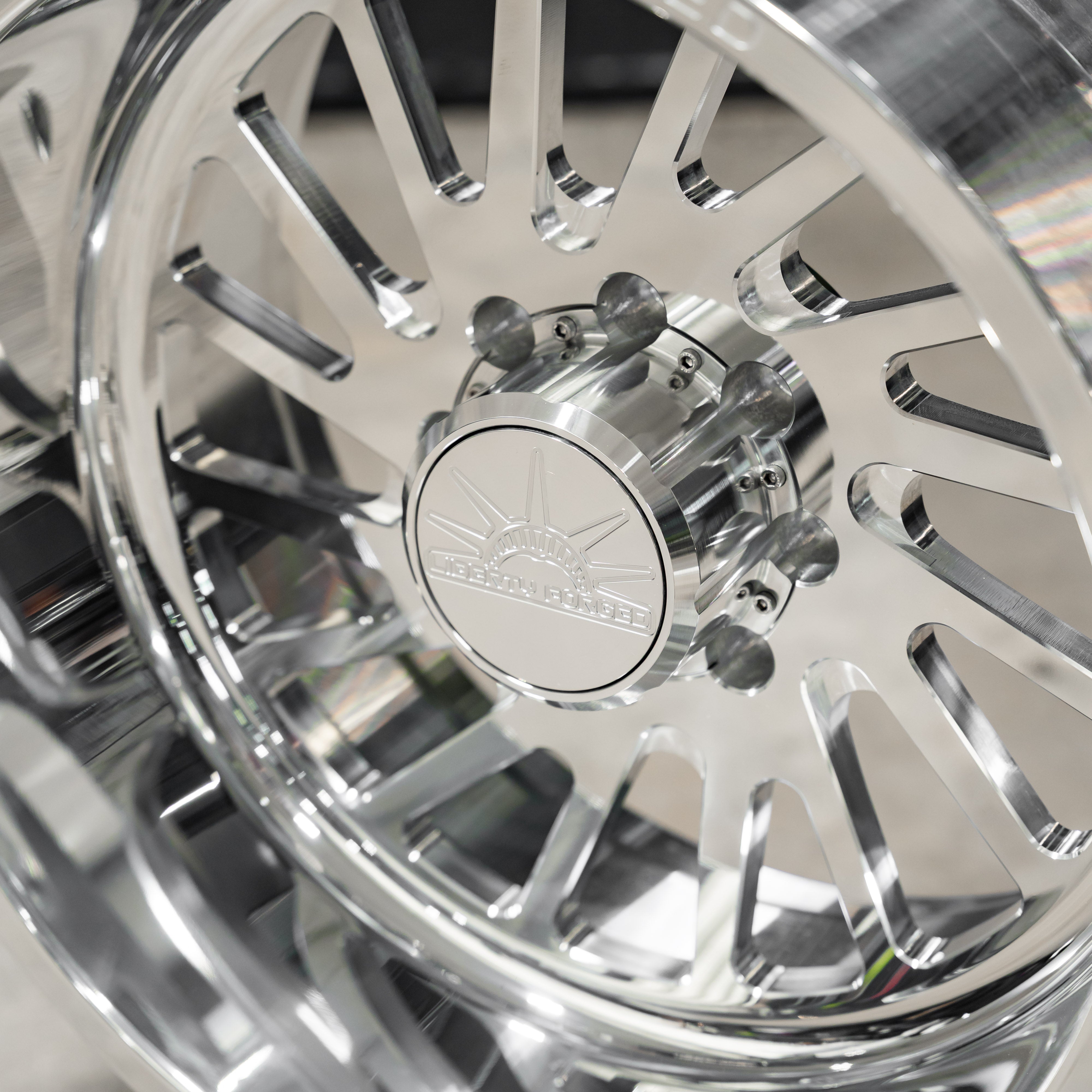 22x12 Liberty Forged LBTY11 - 8x170 Lug Pattern - Polished (Set of 4) - Legends Auto Parts