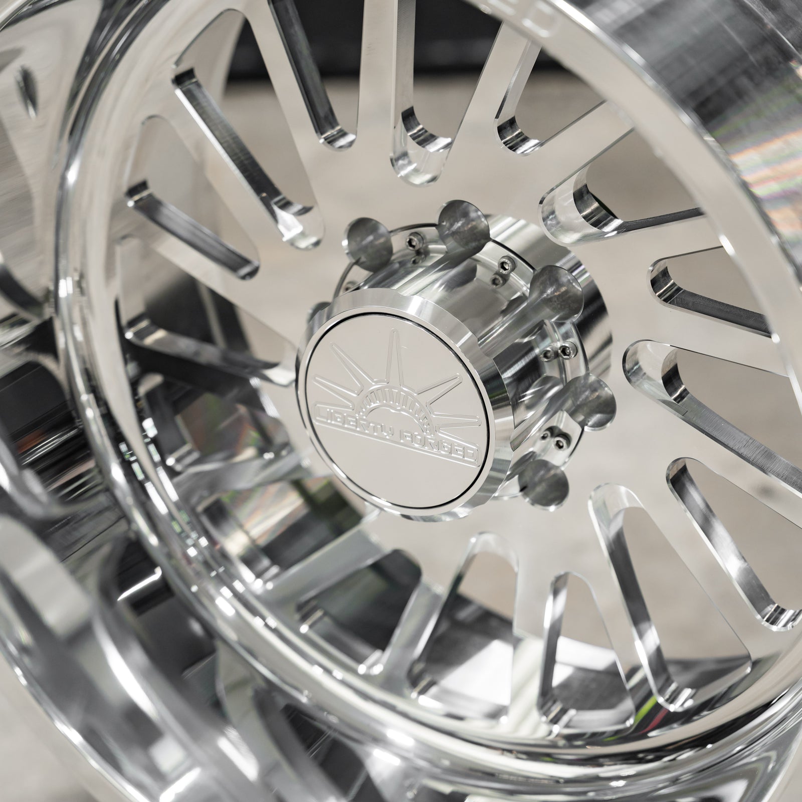 22x12 Liberty Forged LBTY11 - 8x170 Lug Pattern - Polished (Set of 4) - Legends Auto Parts