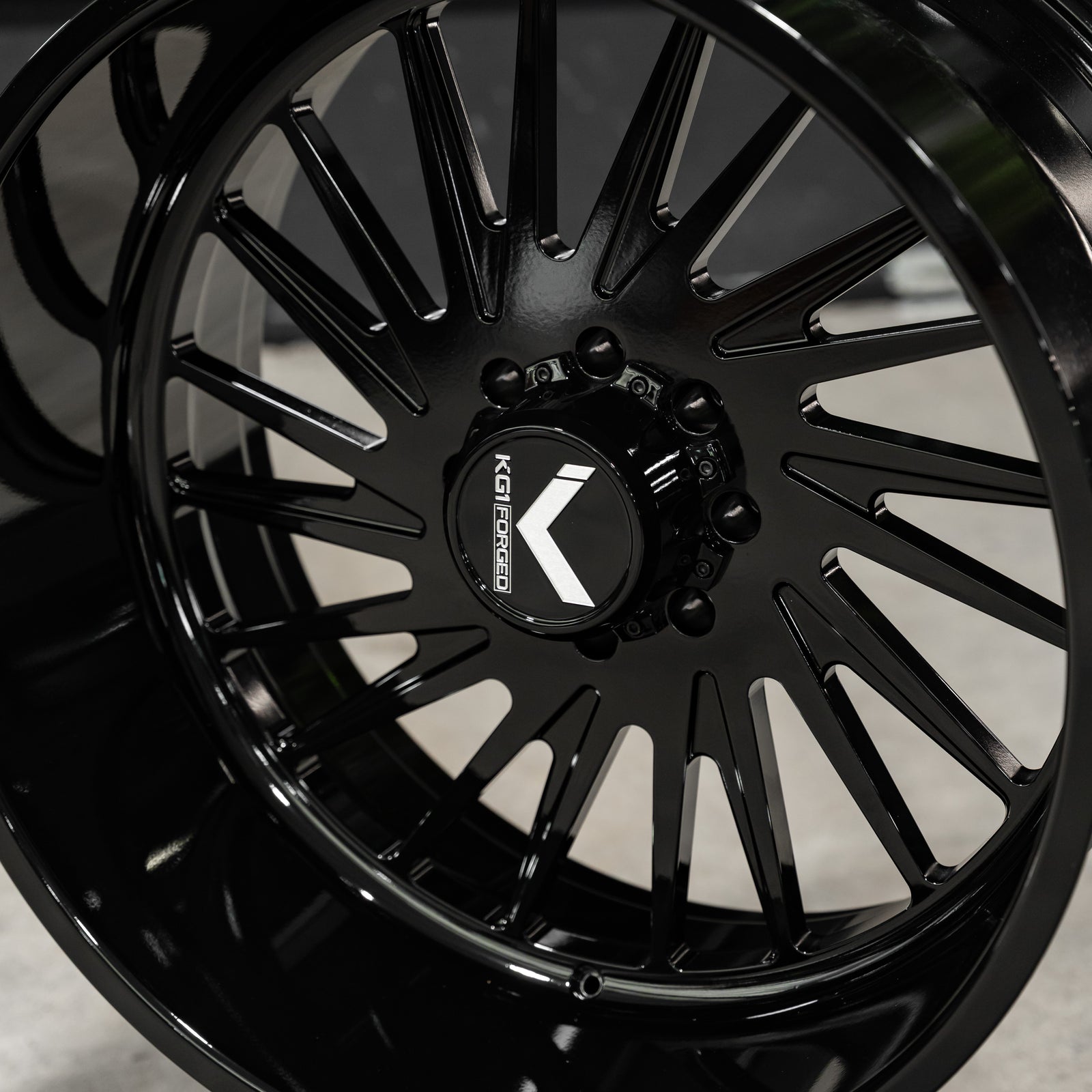 26x14 KG1 Forged Javelin - 8x170 Lug Pattern - Gloss Black (Set of 4) - Legends Auto Parts