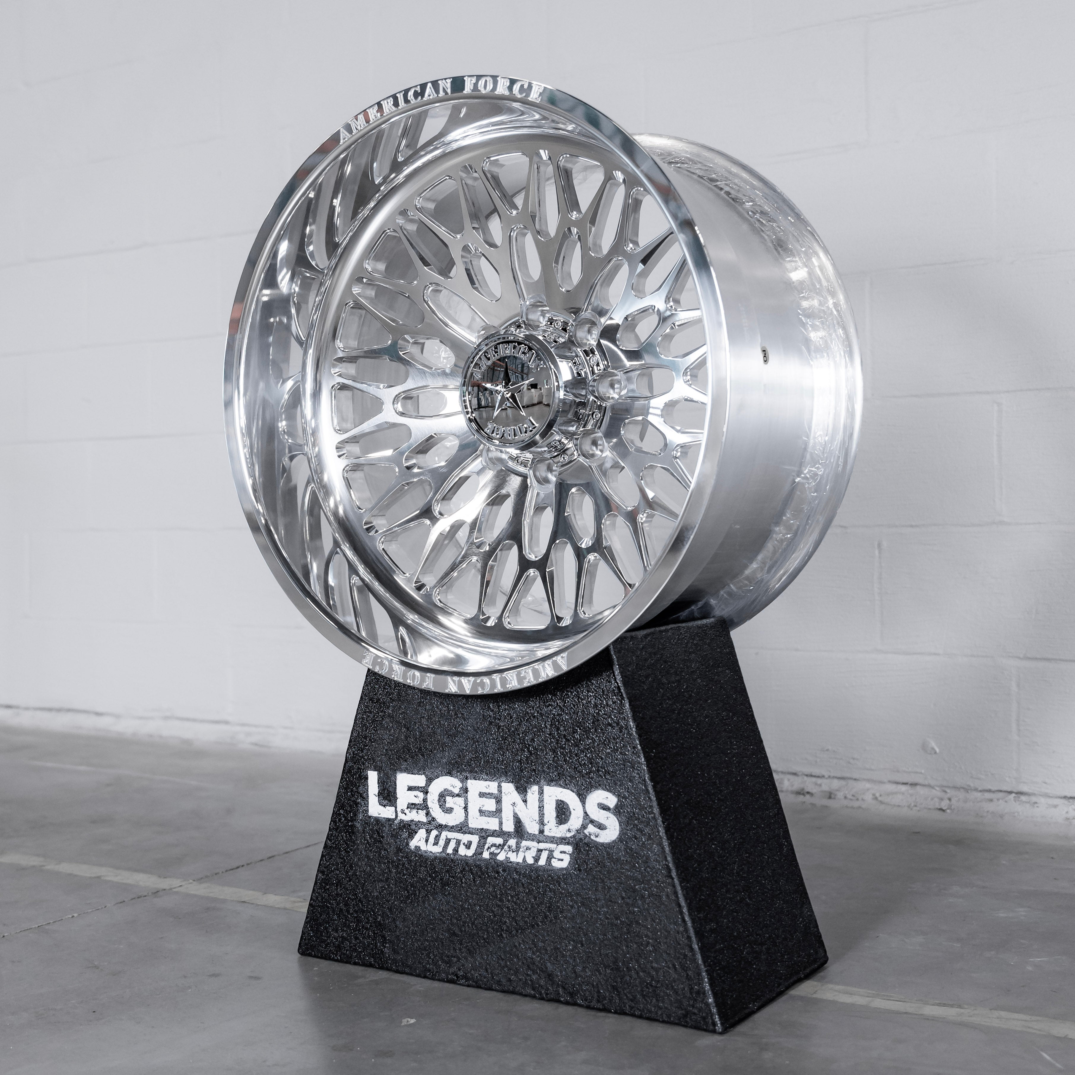 24x12 American Force CKH46 Flare - 8x6.5 Lug Pattern - Polished (Set of 4) - Legends Auto Parts