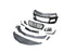 2010-2015 Chevy Camaro ZL1 1LE Track Package Front Bumper Conversion 11pcs Full Kit Flat BLK Body Kit - Legends Auto Parts