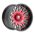 Fittipaldi Off Road FA07MBRM Wheel - Gloss Black Machined Face with Red Tint and Milled Windows