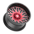 Fittipaldi Off Road FA07MBRM Wheel - Gloss Black Machined Face with Red Tint and Milled Windows