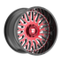 Fittipaldi Off Road FA07MBRM Wheel - Gloss Black Machined Face with Red Tint and Milled Windows