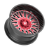 Fittipaldi Off Road FA07MBRM Wheel - Gloss Black Machined Face with Red Tint and Milled Windows