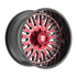Fittipaldi Off Road FA07MBRM Wheel - Gloss Black Machined Face with Red Tint and Milled Windows