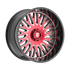 Fittipaldi Off Road FA07MBRM Wheel - Gloss Black Machined Face with Red Tint and Milled Windows